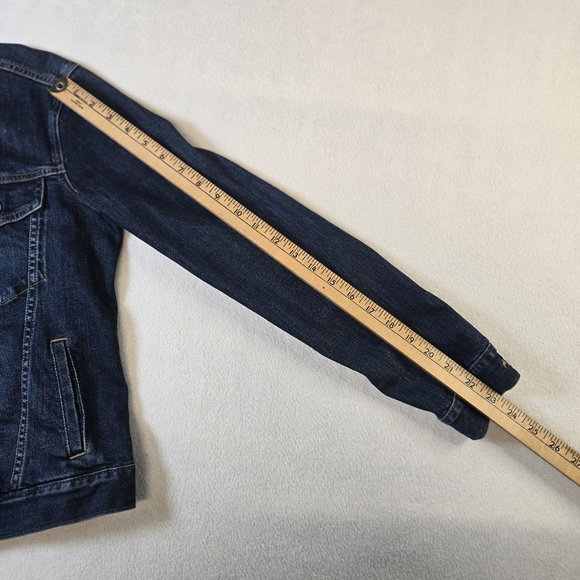 Gap 1969 Women's Icon Denim Jean Jacket Dark Wash, 99% Cotton, Small - Picture 4 of 10